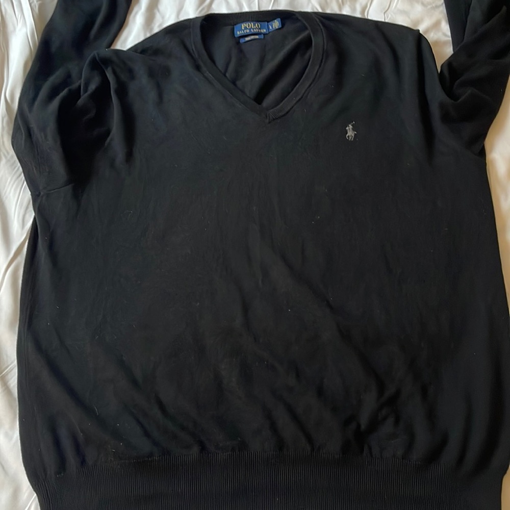 Polo Ralph Lauren Black Sweater crewneck Men  Large